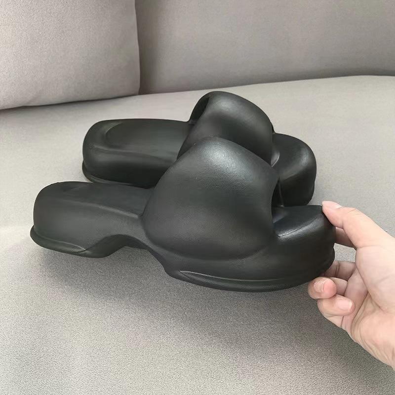 Móda Comwarm 2024 Módní dámské sandály na podpatku Letní venkovní pantofle na pláž se silnou podrážkou Dámské vnitřní protiskluzové platformové boty z EVA