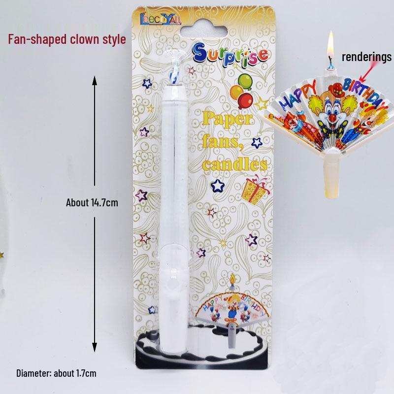 

Веерообразные свечи-сюрприз для торта на день рождения - Забавное украшение для детской вечеринки