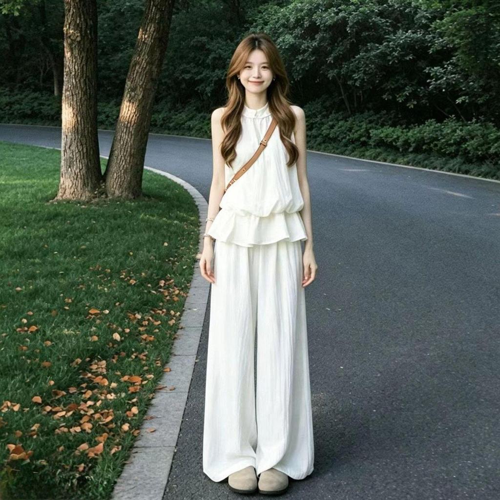 2026 New Minimalist Suit Beautiful Temperament Casual Sweet Simple Commuting Temperament Thin Summer Beauty