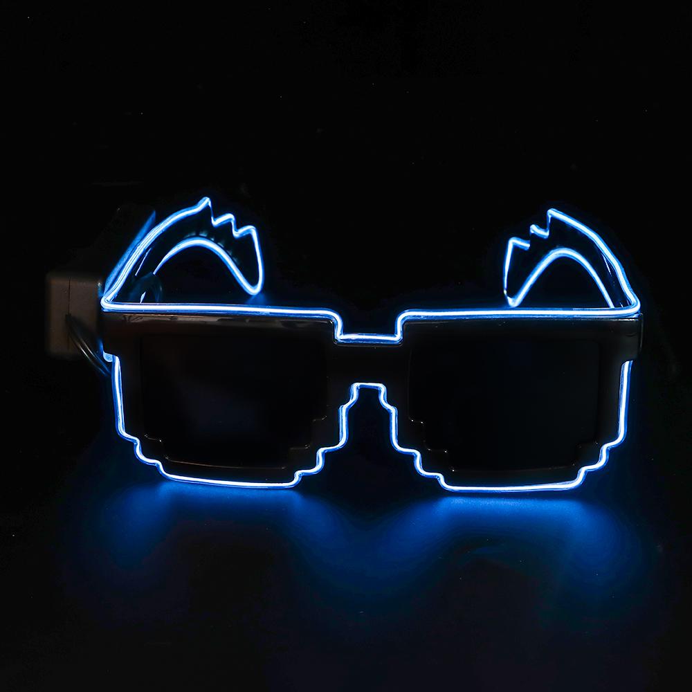 Neon Party Nightclubs Mosaic LED Glasses Flashing Glasses  for Adult Kids
