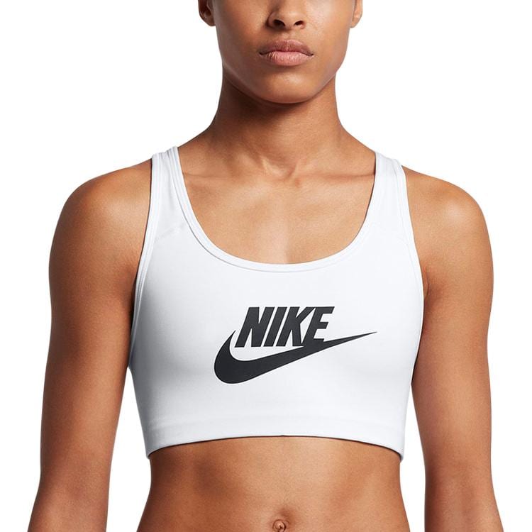 Nike Women's Swoosh Logo Training Sports Bra White 899371-100