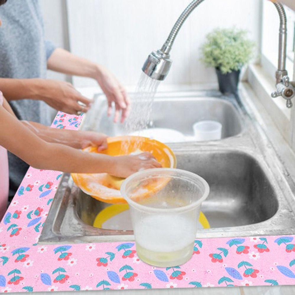 Reusable Sink Absorbent Sticker Washable Waterproof Sticker Anti-frost Dew Sticker  for Wash Basin