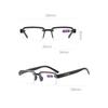 3PCS Half-Rim Reading Glasses Men Women Artificial Crystal Glass Lens Presbyopia Glasses +100 To +400