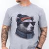 Windy City Bear Football Shirt, Retro Midwest Fan Tee