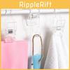 Multi Functional Clear Plastic Clip Hooks Bathroom Towel Hanging Organizer Tool
