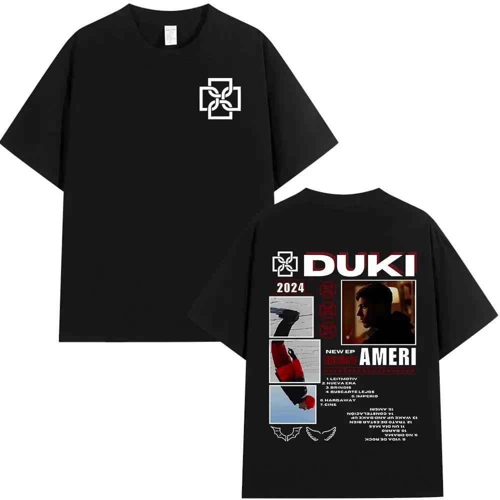 Rapper Duki ADA Tour Merch Tshirt Unisexs Unisex Clothing Cotton Cozy Oversized Tshirts Hip Hop Short Sleeve T Shirts Streetwear