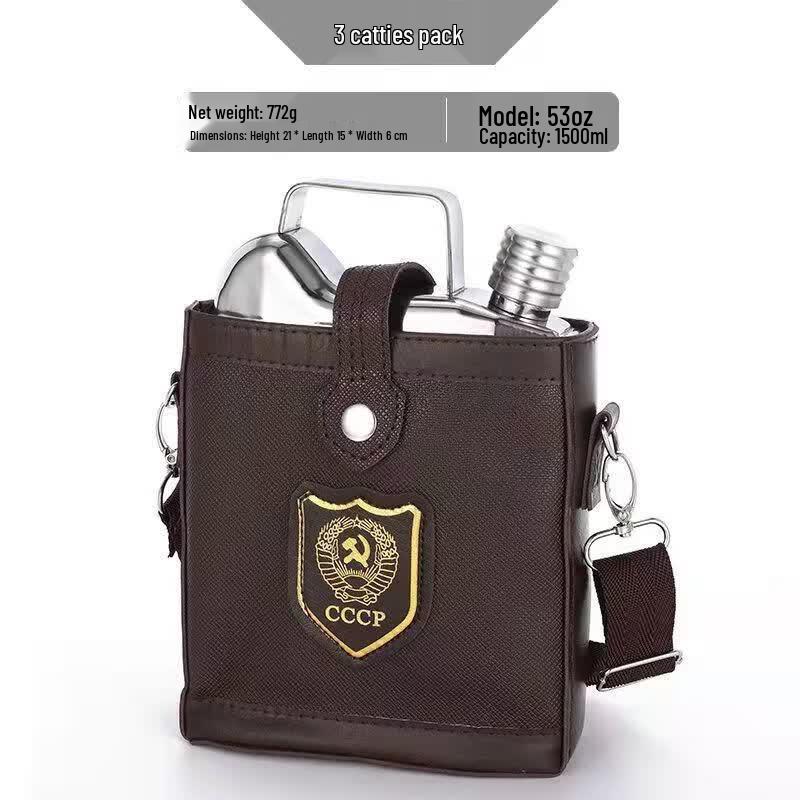 Shangqi Portable 304 Stainless Steel Hip Flask