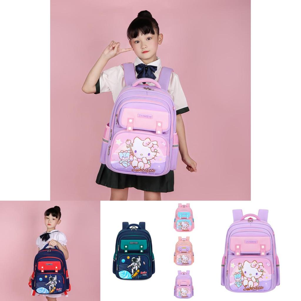 Adorable Oxford Cloth Kids Backpack Large Capacity School Bag For Grades 1-6
