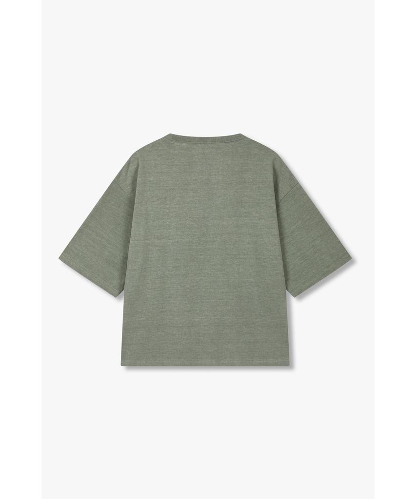 STUDIO TOMBOY Vintage Lettering Graphic Short Sleeve T-Shirt_Khaki 9176222990