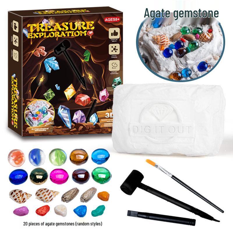 DIY Dinosaur Fossil Excavation Kit for Kids - Blind Box Archaeological Toy Set