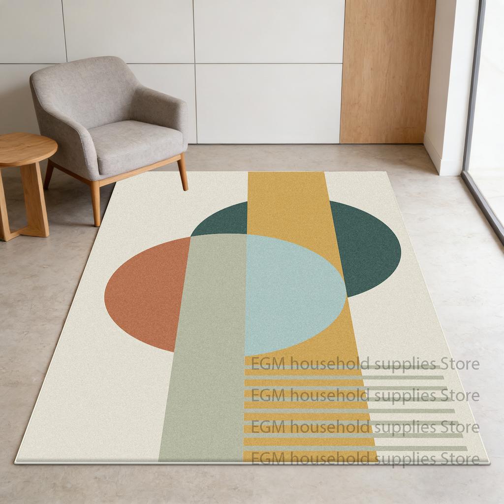 Geometric Carpets Modern Living Room Decoration Coffee Tables Soft Rug Non-slip Bedroom lounge study Floor Mats Easy cleaning