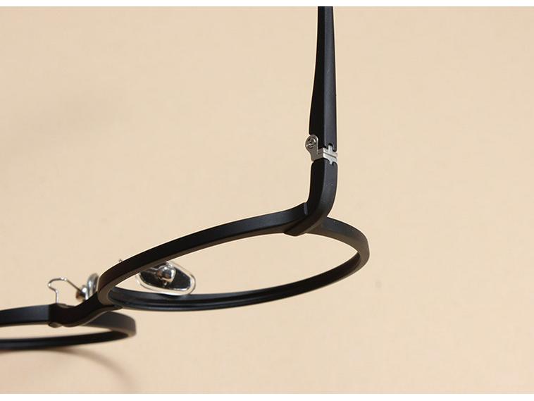 Ultra-light Korean Style Round Unisex Eyeglass Frames - Retro, Slimming, Fits Prescription Lenses, Style 2113