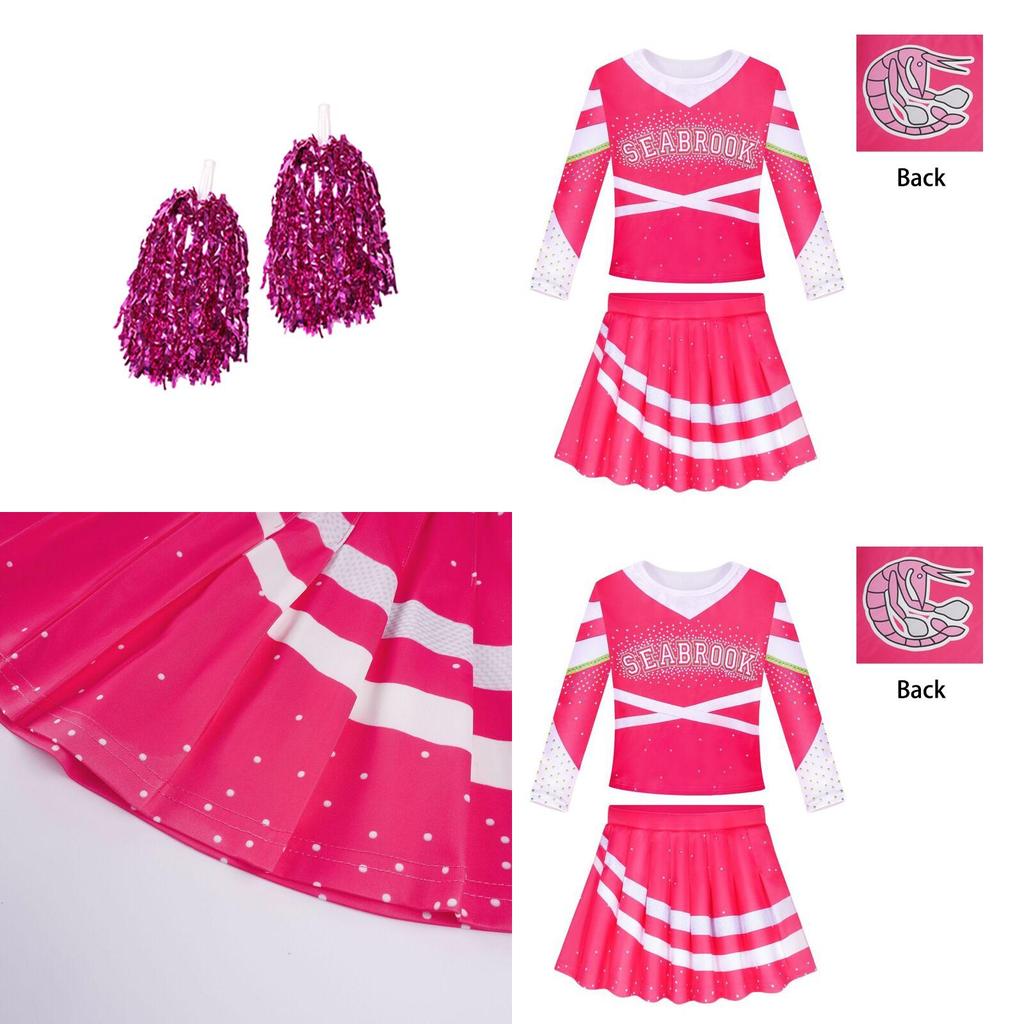 Kids Zombies 3 Cheerleader Cosplay Kostüm Lebendige Farben Und Premium Qualität