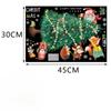Cartoon Christmas Tree Window Display Glass Decoration Stickers Home Party Holiday Removable Self-adhesive Static Wall Sticker