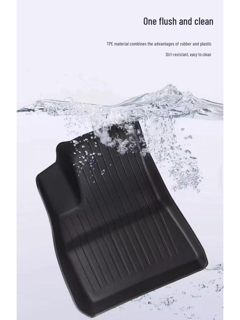 Tesla Model Y/3 Facelift Left-Hand Drive HK TPE Odorless Floor & Trunk Mats