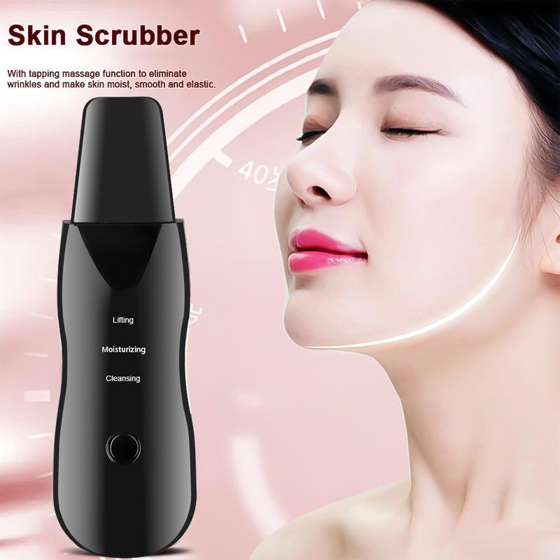 Vibration Face Skin Scrubber Blackhead Remover Facial Pore Cleaner Face Lifting Deep Clean Face Skin Tool Vibration Face Spatula
