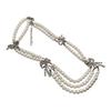 Elegant Layered Necklace with Faux Pearls and Bowknot Multi Layer Neckchain Fashionable Women Jewelry Wedding Accessory