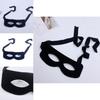 Halloween Costume Mask Eyepatch Black Fabric Cosplay Prop For Kids And Adults