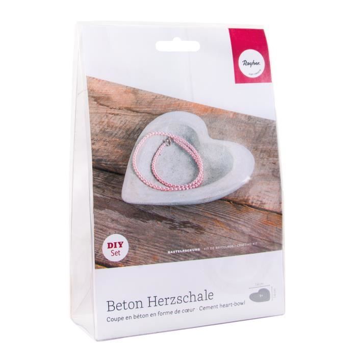 Coupelle cœur en béton