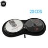 1pcs Portable CD DVD Case 20P Capacity Oxford Cloth CD Storage Bag Round Holder with Zipper for Home Car CD Box Bag