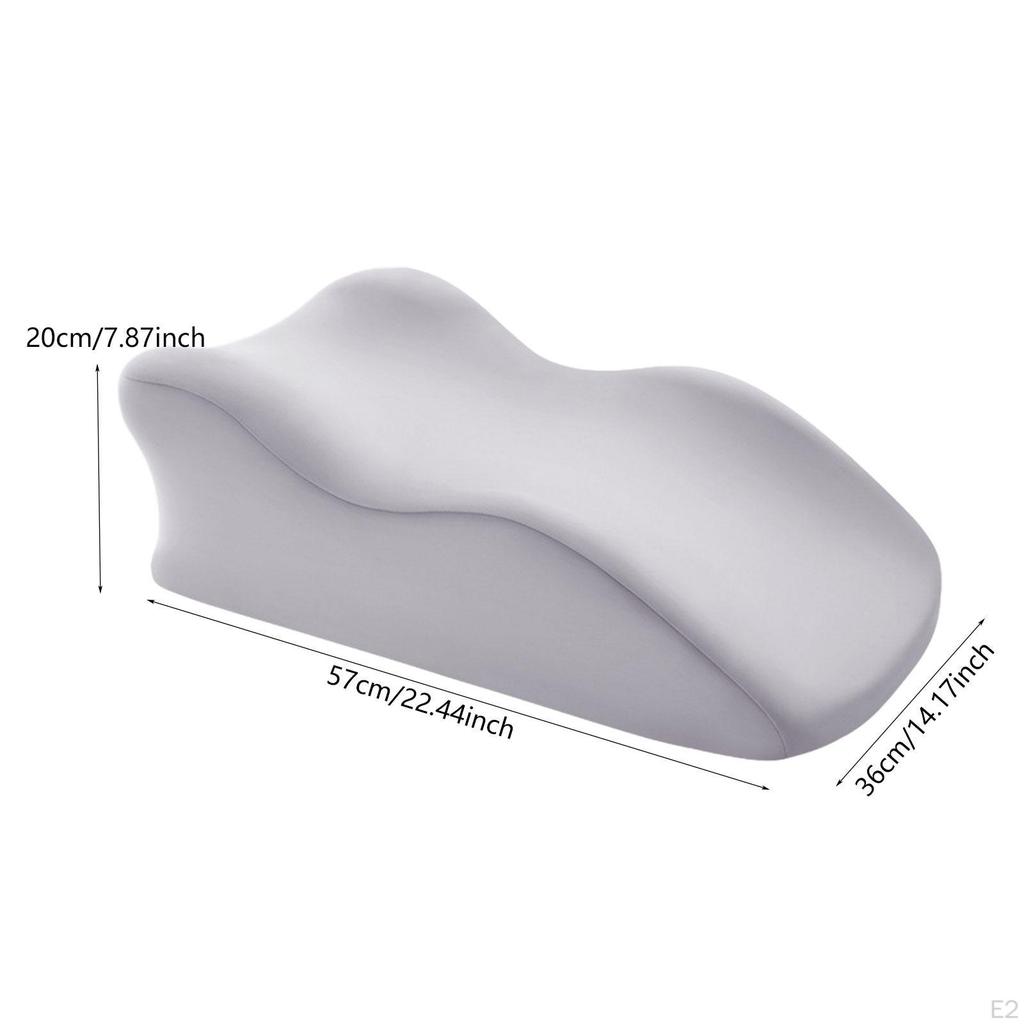 Adult Detachable Fabric Cover Anti-slip 57x36x20cm Face Down Pillow for Backrest