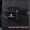 Car Vehicle Case Storage Box Black ABS Square Pressing Trash Can For Peugeot 308 408 508 RCZ 208 3008 2008 206 207 108 406 407 408 206 207 208 306 307