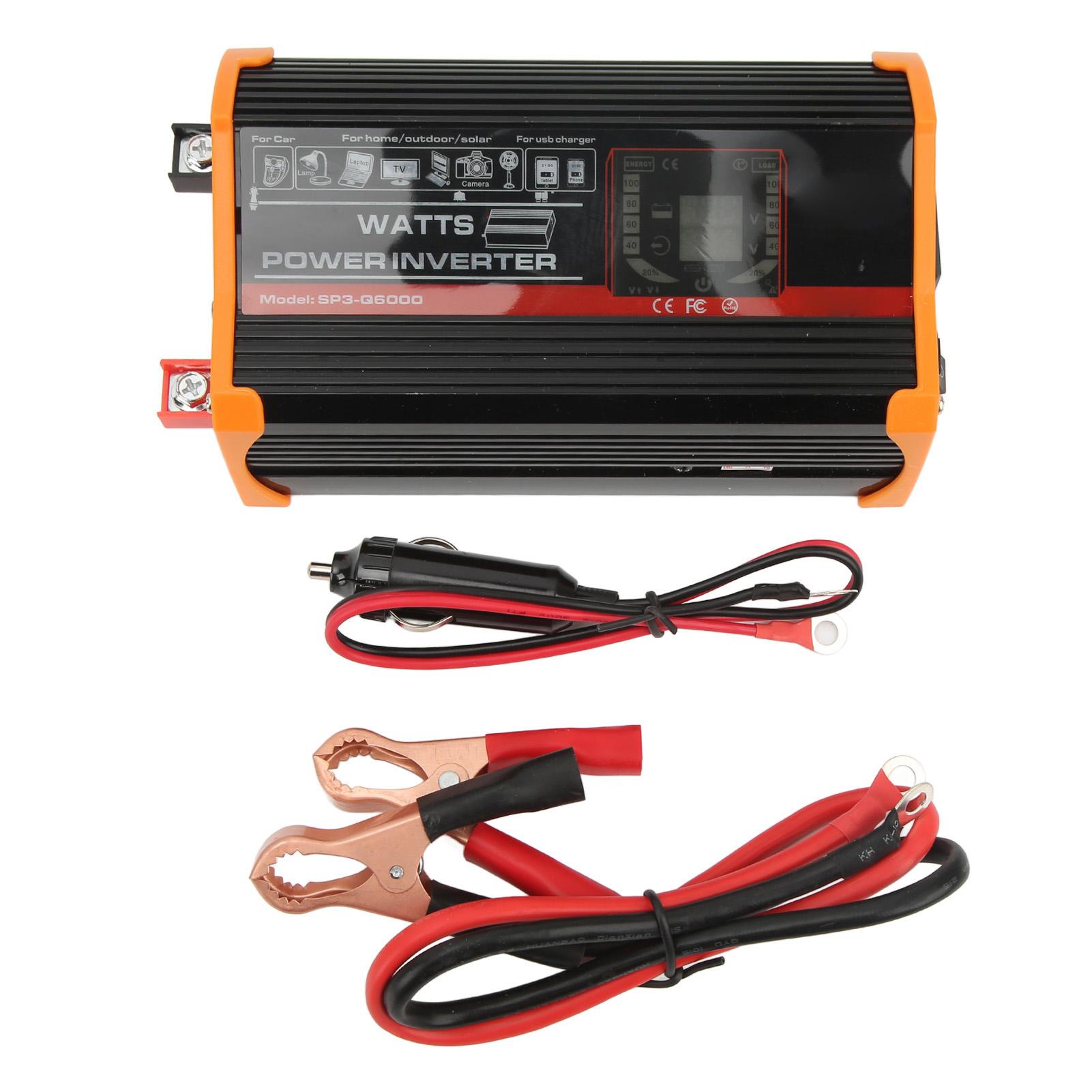 

Modified Sine Inverter 12V to 220V LCD Display Dual USB Output for RV Truck