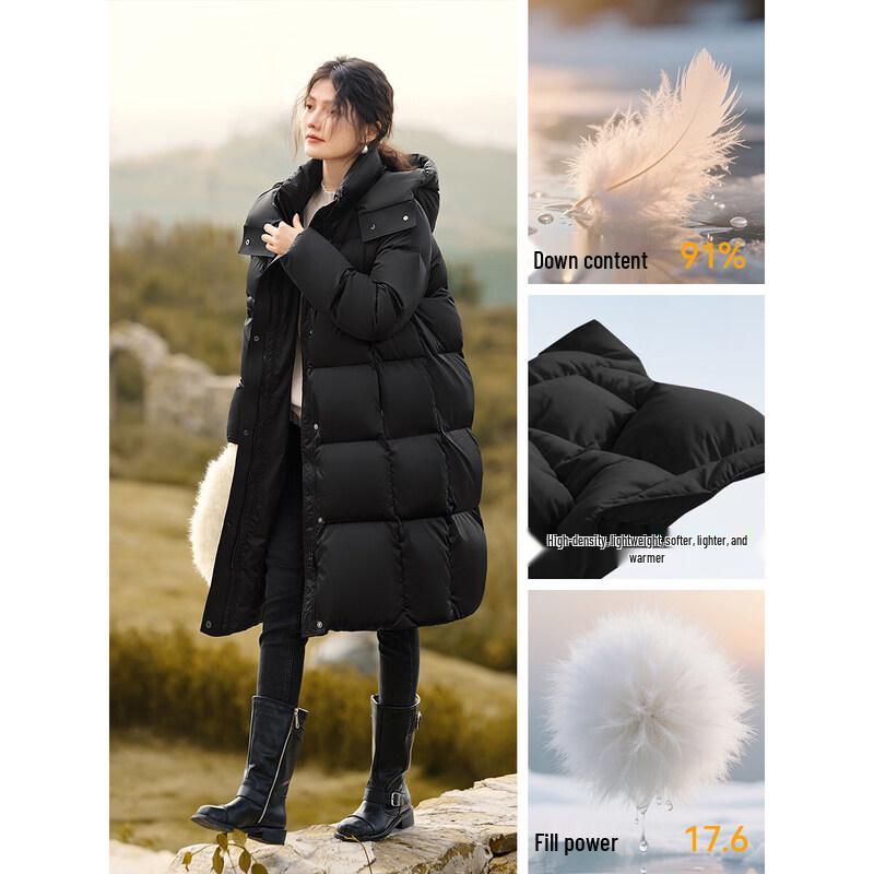 XWI Women's 90% White Goose Down Puffer Jacket