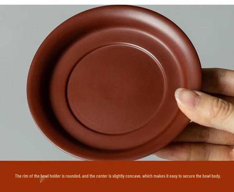 Da Hong Pao Zisha Gaiwan Tea Infuser Bowl with Lid – Large Anti-Scald Retro Ceramic Kung Fu Tea Set