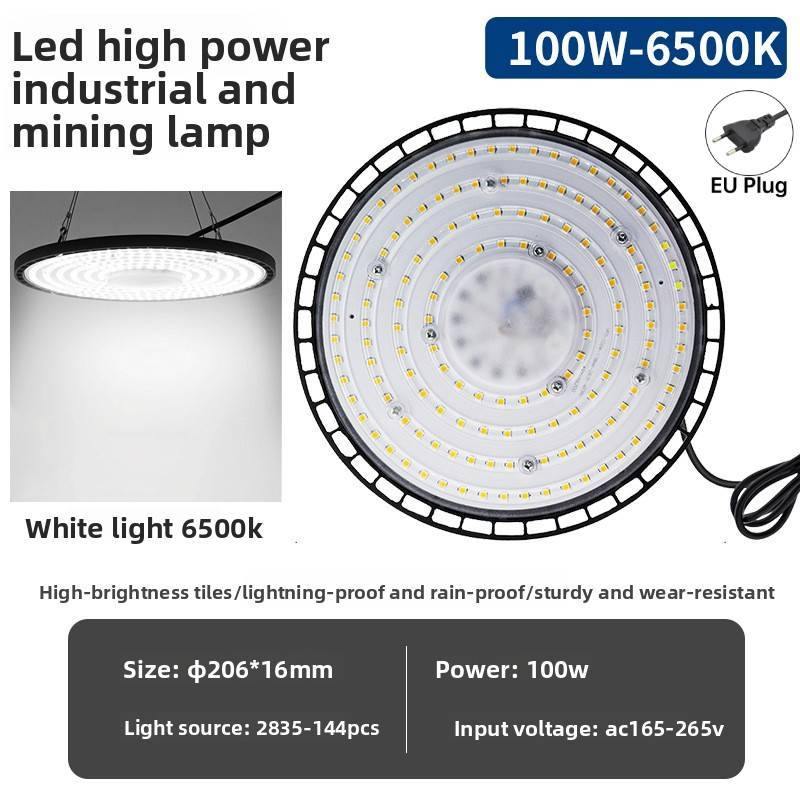 

Ufo Flying Saucer Led Ceiling Light With Adjustable Height For Warehouse And Industrial Spaces