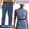 Women's Invisible Elastic Belt, No Buckle Stretch Waist Band, Simple Versatile Adjustable Waist Belt for Jeans Dresses