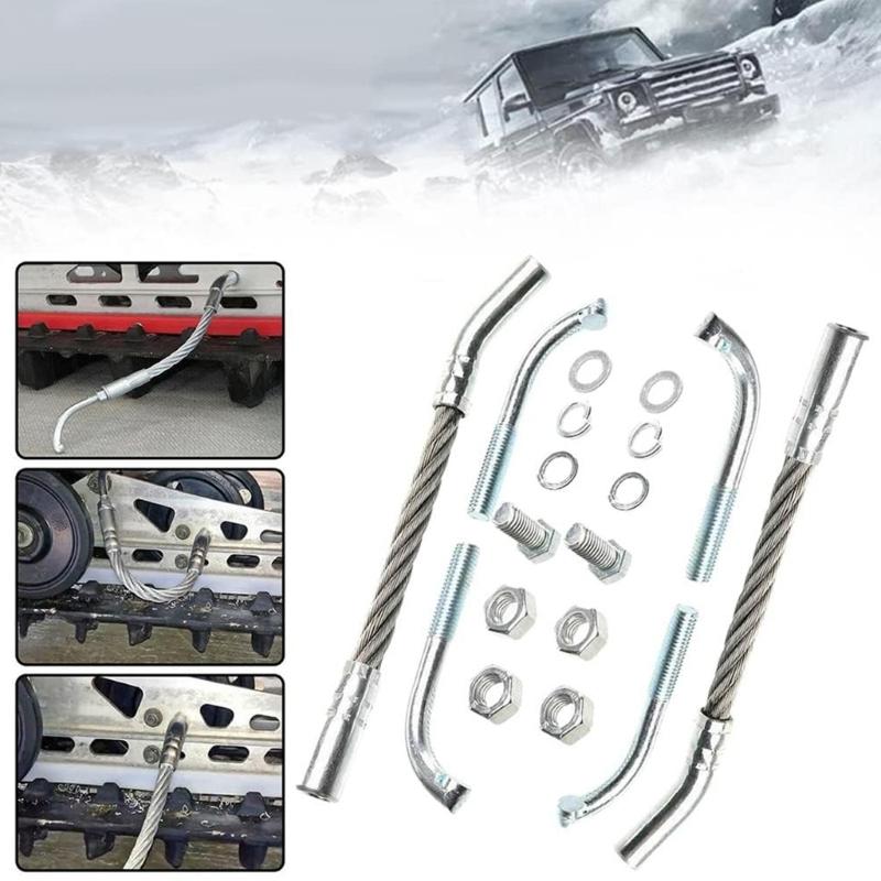 Ice Scratchers for Reverse and Non Reverse Gear Equipped Snowmobiles Promoting Track Durability and Safety 1201-DF