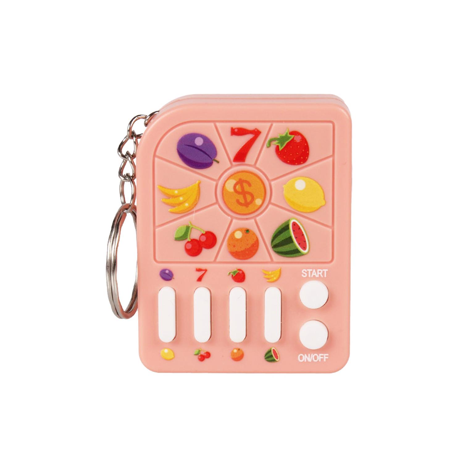 

Mini game machine fruit lottery machine, digital game machine keychain, fun puzzle toys