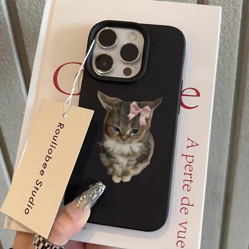 Phone Case For iPhone 17 16 15 14 13 12 11 XS X XR 7 8 Plus 17 Pro Max 16E Air Shockproof Bumper Cover Soft and Cute Cat Pattern