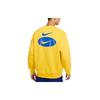 Nike NSW BB Crew Logo Lässiger Sport-Fleece-Pullover Herren Sweatshirt Leuchtend-Schwefelgelb DM5461-709