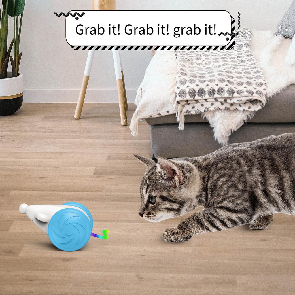 Automatická hračka pro kočky Hračka pro úlevu od nudy pro kočky Vnitřní interaktivní chytrá elektrická myš Hračka pro kočky Velká baterie M1 Potřeby pro domácí mazlíčky
