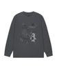LMC Doodle Bear Collage Long Slv Tee Charcoal