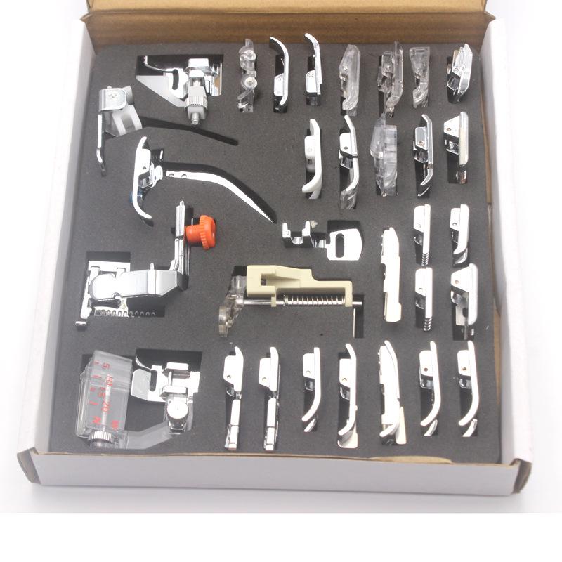 32-Piece Deluxe Multifunctional Sewing Machine Presser Feet Set