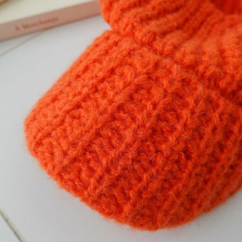 

Limada Open Ball Cap Women s Sweater Winter Hat Ribbed Cap orange