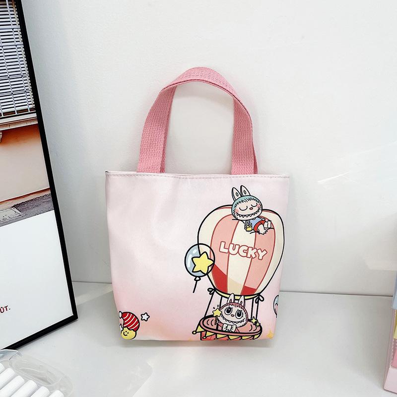 New Labubu handbag all-match lunch portable handbag student snack girl tote bag