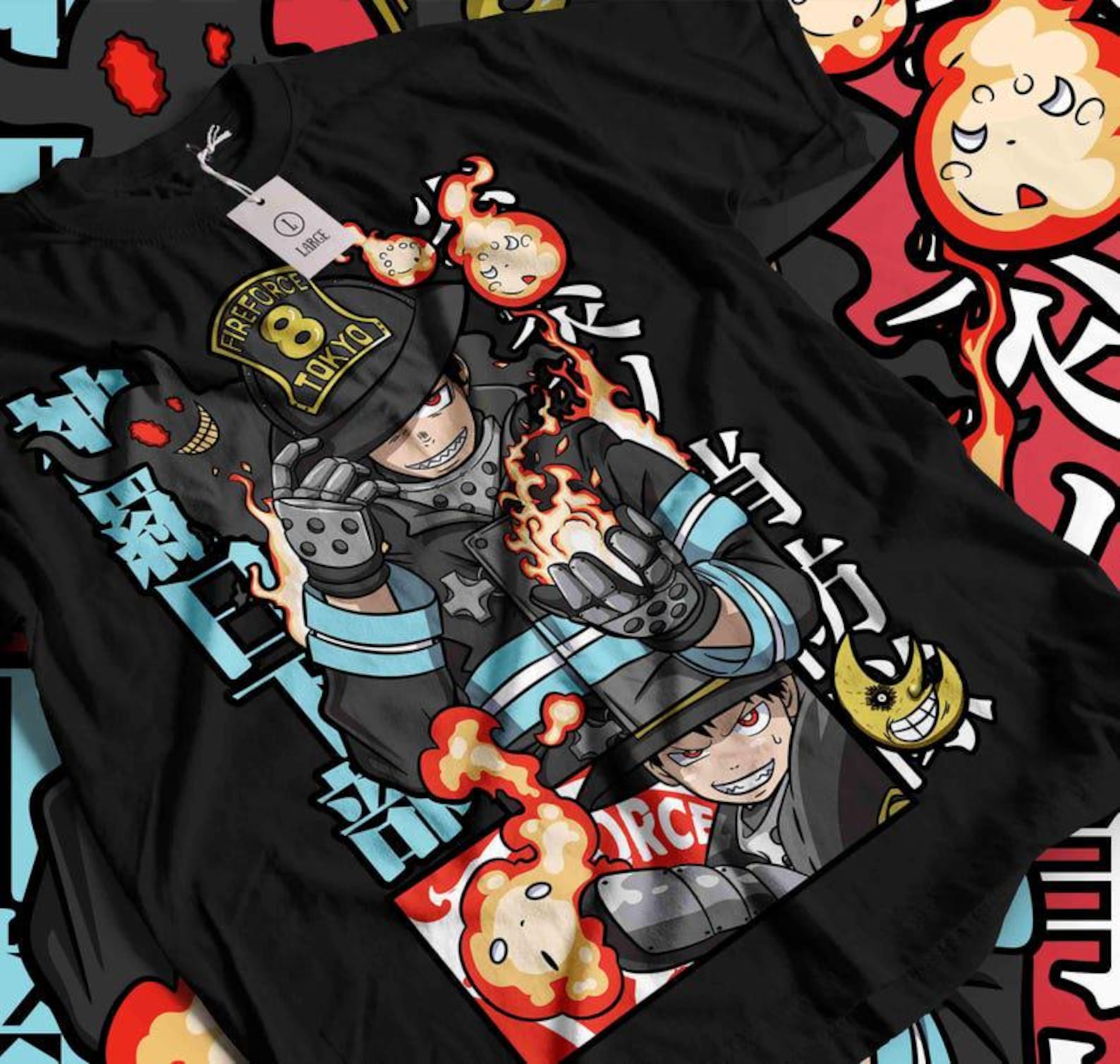 Shinra Anime Unisex T-Shirt, Fire Force Anime Manga Shirt, Anime Shirt, Anime Lover Shirt, Graphic Anime Tee, Manga Shirt, Japanese Shirt 4XL