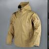 Men Spring Autumn Solid Color Trench Coat Hooded Long Sleeve Pockets Zipper Placket