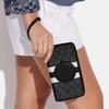 Coach Dempsey 18 Round Logo Stripe Jacquard Pebble Leather Wallet Women Wallet Black C9073-SVRT6
