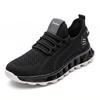 TUINANLE Women Black Shoes White Sneakers Outdoor Ladies Casual Flat Walking Shoes Thick Mesh Sole Comfortable