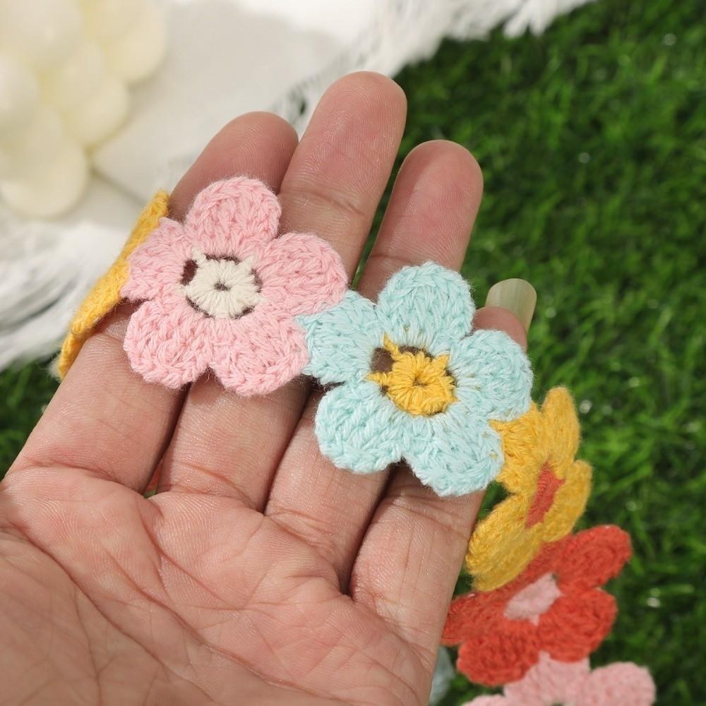 Sweet Countryside Style Crochet Hair Bands Crochet Texture French Knit Headband Decorate Headwrap Flower Hair Bands Girl