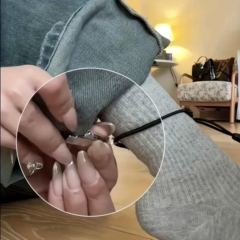 2/4pcs Anti-Drag Pants Hem Clips, Invisible Shortening Fixing Clips, Prevent Pants Legs from Dragging on the Ground