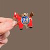 2026 Natal Year Zodiac Horse Brooch Alloy Enamel Immediately Rich Brooch High-end Retro Clothes Pin Accessories