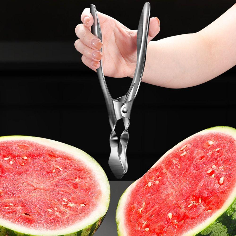 Built-in Spring Durian Shell Opener 304 Stainless Steel Watermelon Melon Opening Pliers Commercial