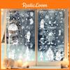 Snowflake Window Reindeer Sticker Static Pvc Glass Decals For Decor Christmas