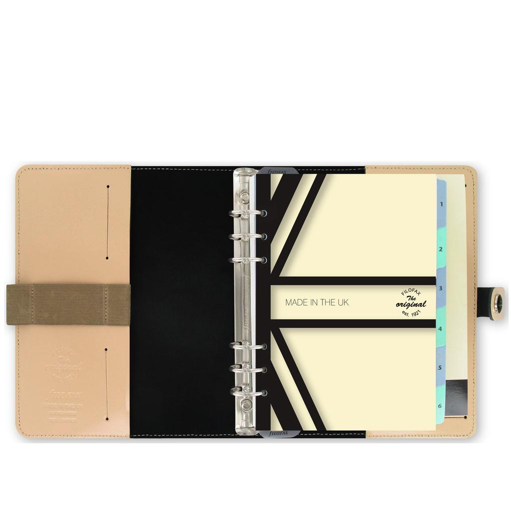 Filofax Original A5 Beige System Planner 17-022387 (Official Import)